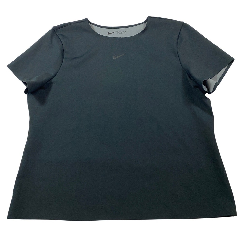 Nike Form Stealth Evaporation Short Sleeve Training Top Black XL Womens‎